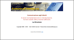 Desktop Screenshot of comunicatistampa.eu