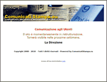 Tablet Screenshot of comunicatistampa.eu